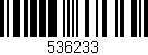 Código de barras (EAN, GTIN, SKU, ISBN): '536233'