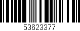 Código de barras (EAN, GTIN, SKU, ISBN): '53623377'