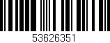 Código de barras (EAN, GTIN, SKU, ISBN): '53626351'