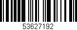 Código de barras (EAN, GTIN, SKU, ISBN): '53627192'