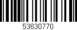 Código de barras (EAN, GTIN, SKU, ISBN): '53630770'