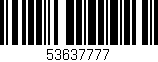 Código de barras (EAN, GTIN, SKU, ISBN): '53637777'