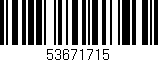 Código de barras (EAN, GTIN, SKU, ISBN): '53671715'