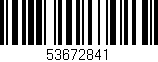 Código de barras (EAN, GTIN, SKU, ISBN): '53672841'