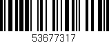 Código de barras (EAN, GTIN, SKU, ISBN): '53677317'