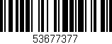 Código de barras (EAN, GTIN, SKU, ISBN): '53677377'
