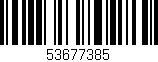 Código de barras (EAN, GTIN, SKU, ISBN): '53677385'