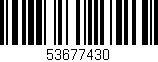 Código de barras (EAN, GTIN, SKU, ISBN): '53677430'
