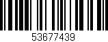 Código de barras (EAN, GTIN, SKU, ISBN): '53677439'