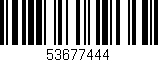 Código de barras (EAN, GTIN, SKU, ISBN): '53677444'