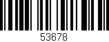 Código de barras (EAN, GTIN, SKU, ISBN): '53678'