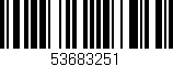 Código de barras (EAN, GTIN, SKU, ISBN): '53683251'
