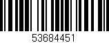 Código de barras (EAN, GTIN, SKU, ISBN): '53684451'