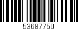 Código de barras (EAN, GTIN, SKU, ISBN): '53687750'