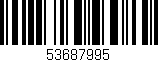 Código de barras (EAN, GTIN, SKU, ISBN): '53687995'