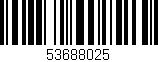 Código de barras (EAN, GTIN, SKU, ISBN): '53688025'