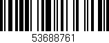 Código de barras (EAN, GTIN, SKU, ISBN): '53688761'