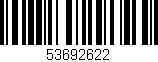 Código de barras (EAN, GTIN, SKU, ISBN): '53692622'