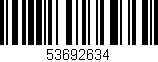 Código de barras (EAN, GTIN, SKU, ISBN): '53692634'
