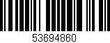 Código de barras (EAN, GTIN, SKU, ISBN): '53694860'