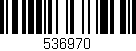 Código de barras (EAN, GTIN, SKU, ISBN): '536970'