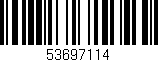 Código de barras (EAN, GTIN, SKU, ISBN): '53697114'