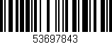 Código de barras (EAN, GTIN, SKU, ISBN): '53697843'