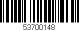 Código de barras (EAN, GTIN, SKU, ISBN): '53700148'