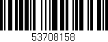 Código de barras (EAN, GTIN, SKU, ISBN): '53708158'