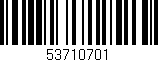 Código de barras (EAN, GTIN, SKU, ISBN): '53710701'