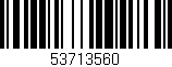 Código de barras (EAN, GTIN, SKU, ISBN): '53713560'
