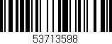 Código de barras (EAN, GTIN, SKU, ISBN): '53713598'
