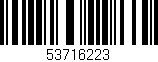 Código de barras (EAN, GTIN, SKU, ISBN): '53716223'
