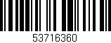 Código de barras (EAN, GTIN, SKU, ISBN): '53716360'