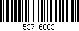 Código de barras (EAN, GTIN, SKU, ISBN): '53716803'
