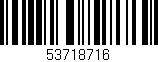 Código de barras (EAN, GTIN, SKU, ISBN): '53718716'