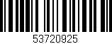 Código de barras (EAN, GTIN, SKU, ISBN): '53720925'