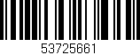 Código de barras (EAN, GTIN, SKU, ISBN): '53725661'