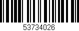 Código de barras (EAN, GTIN, SKU, ISBN): '53734026'