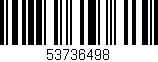 Código de barras (EAN, GTIN, SKU, ISBN): '53736498'