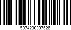 Código de barras (EAN, GTIN, SKU, ISBN): '5374230837626'