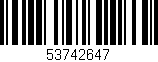 Código de barras (EAN, GTIN, SKU, ISBN): '53742647'