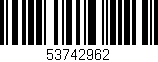 Código de barras (EAN, GTIN, SKU, ISBN): '53742962'