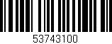 Código de barras (EAN, GTIN, SKU, ISBN): '53743100'