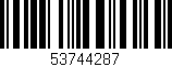 Código de barras (EAN, GTIN, SKU, ISBN): '53744287'