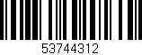 Código de barras (EAN, GTIN, SKU, ISBN): '53744312'