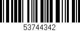 Código de barras (EAN, GTIN, SKU, ISBN): '53744342'