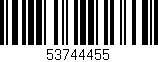 Código de barras (EAN, GTIN, SKU, ISBN): '53744455'