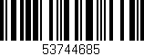 Código de barras (EAN, GTIN, SKU, ISBN): '53744685'