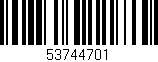 Código de barras (EAN, GTIN, SKU, ISBN): '53744701'